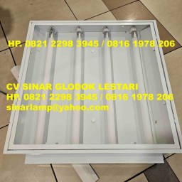 Kap Lampu TL 4x18 TKI Konde Acrylic Bening